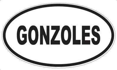 GONZOLES - Oval Magnet