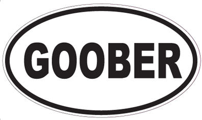 GOOBER - Oval Sticker