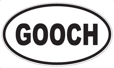 GOOCH - Oval Magnet