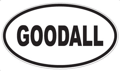 GOODALL - Oval Magnet