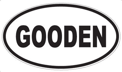 GOODEN - Oval Magnet