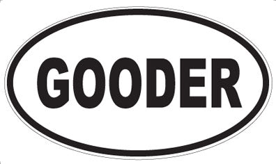GOODER - Oval Magnet