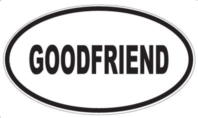 GOODFRIEND - Oval Magnet