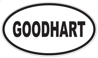 GOODHART - Oval Magnet