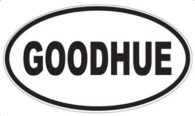 GOODHUE - Oval Magnet