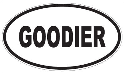 GOODIER - Oval Sticker