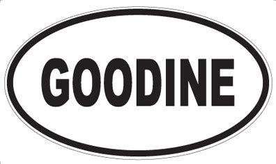 GOODINE - Oval Magnet