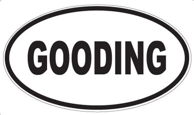GOODING - Oval Magnet