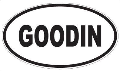 GOODIN - Oval Magnet
