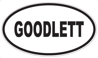 GOODLETT - Oval Magnet