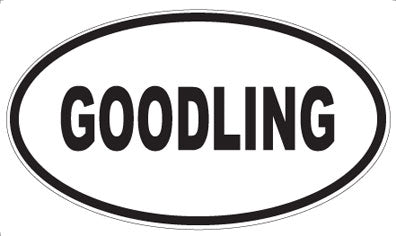 GOODLING - Oval Sticker