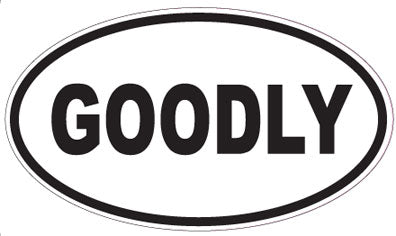 GOODLY - Oval Sticker