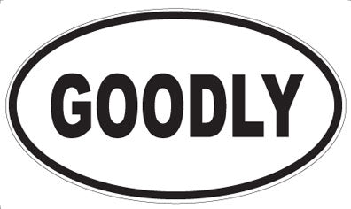 GOODLY - Oval Magnet