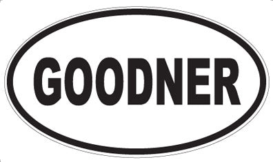 GOODNER - Oval Magnet