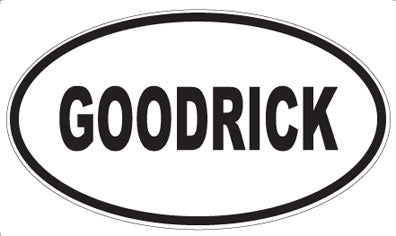 GOODRICK - Oval Magnet