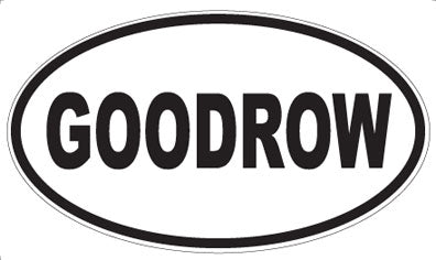 GOODROW - Oval Magnet