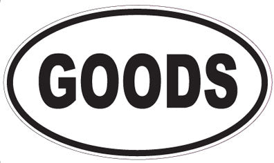 GOODS - Oval Sticker
