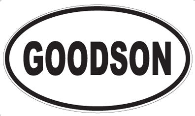 GOODSON - Oval Magnet