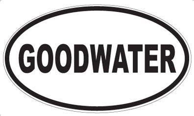 GOODWATER - Oval Magnet