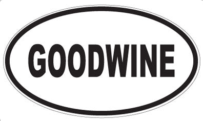 GOODWINE - Oval Magnet