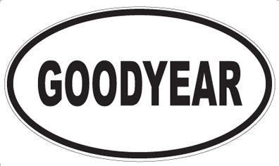 GOODYEAR - Oval Sticker