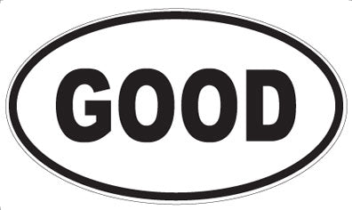 GOOD - Oval Magnet