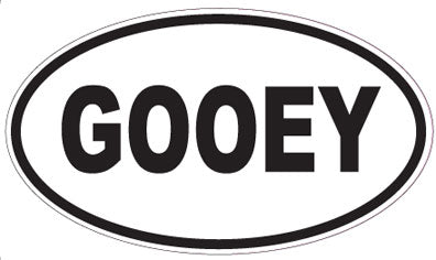 GOOEY - Oval Sticker