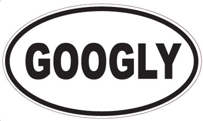 GOOGLY - Oval Sticker