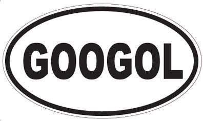 GOOGOL - Oval Sticker