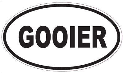 GOOIER - Oval Sticker