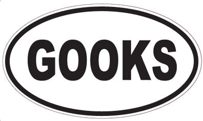 GOOKS - Oval Magnet