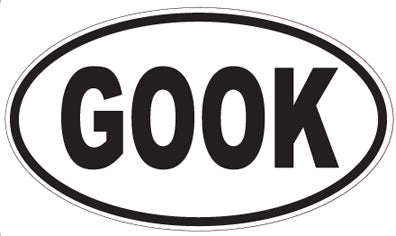 GOOK - Oval Sticker