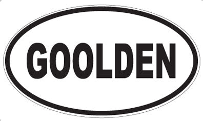 GOOLDEN - Oval Magnet