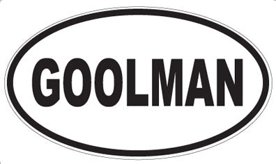 GOOLMAN - Oval Magnet