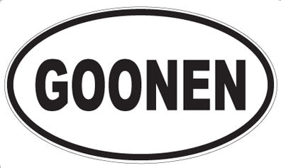 GOONEN - Oval Magnet