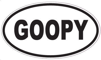 GOOPY - Oval Sticker