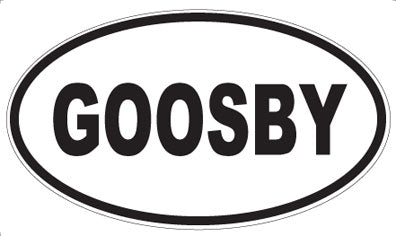 GOOSBY - Oval Magnet