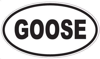 GOOSE - Oval Sticker