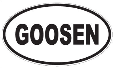 GOOSEN - Oval Sticker