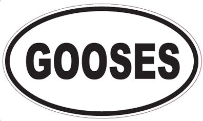GOOSES - Oval Sticker