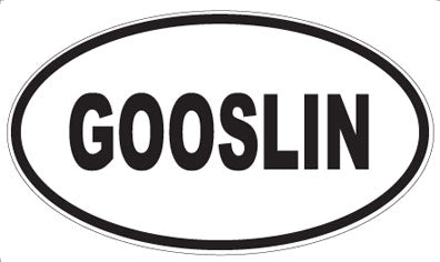 GOOSLIN - Oval Magnet