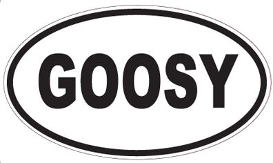 GOOSY - Oval Sticker