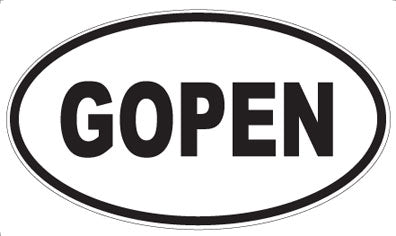 GOPEN - Oval Magnet