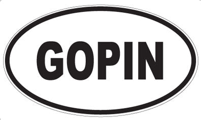 GOPIN - Oval Magnet