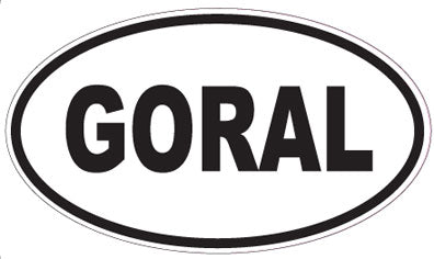 GORAL - Oval Sticker