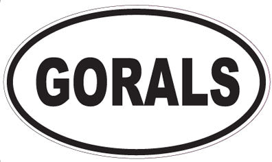 GORALS - Oval Sticker