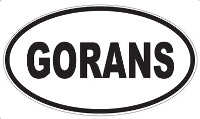 GORANS - Oval Magnet