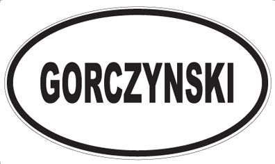 GORCZYNSKI - Oval Magnet