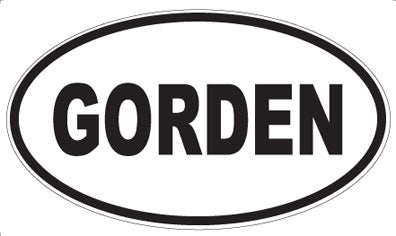 GORDEN - Oval Magnet