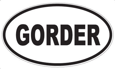 GORDER - Oval Magnet